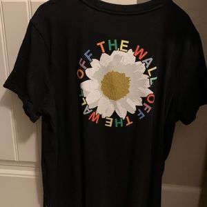 Black vans flower shirt